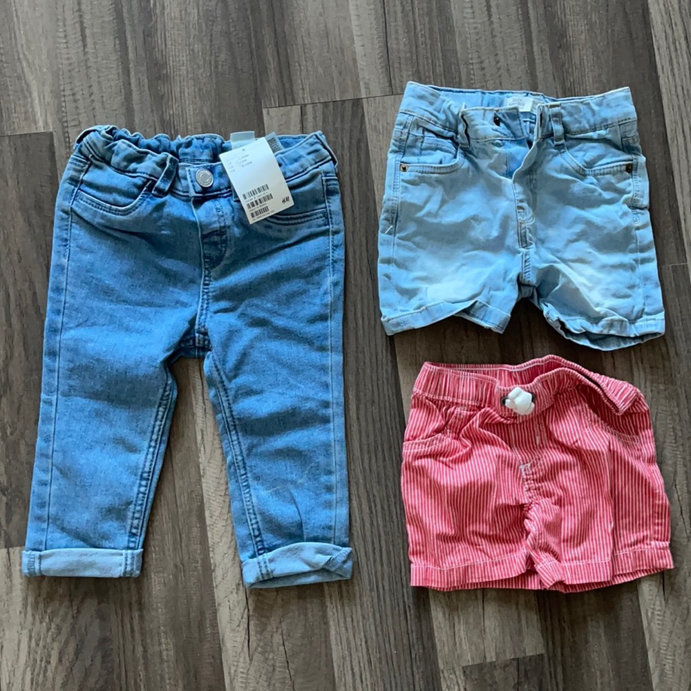 Set of 3 baby boy bottoms